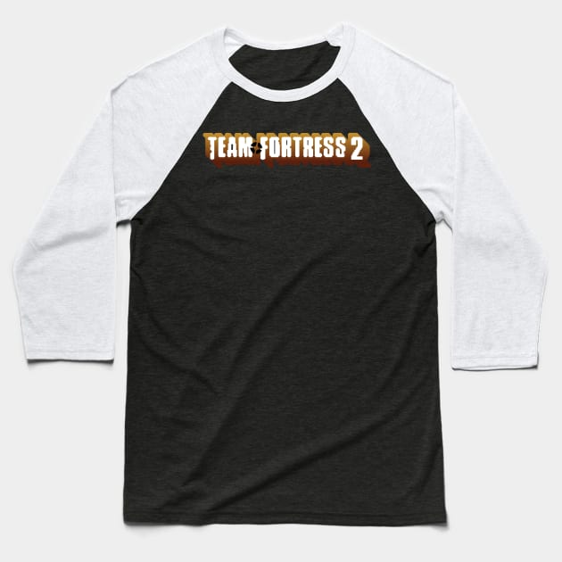 Pixel Team Fortress 2 Logo Baseball T-Shirt by Worlem